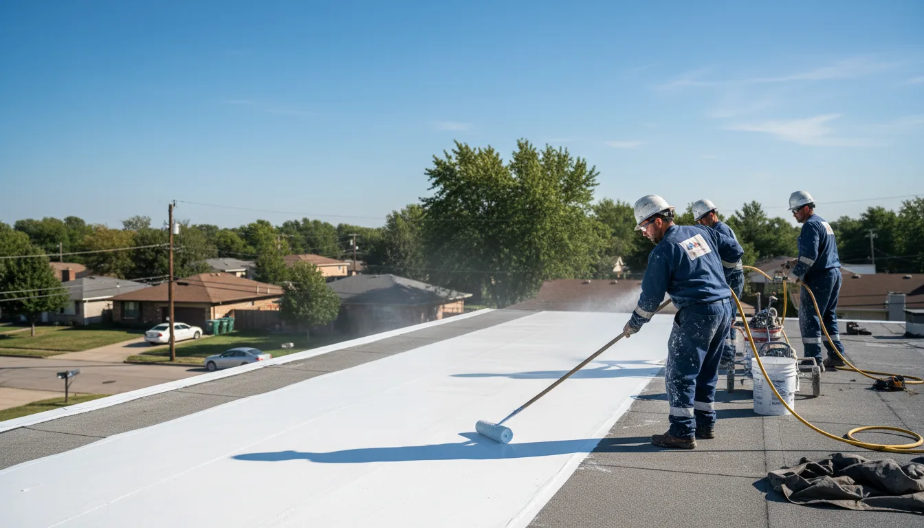 Commercial roof coating in Stratford, TX near me